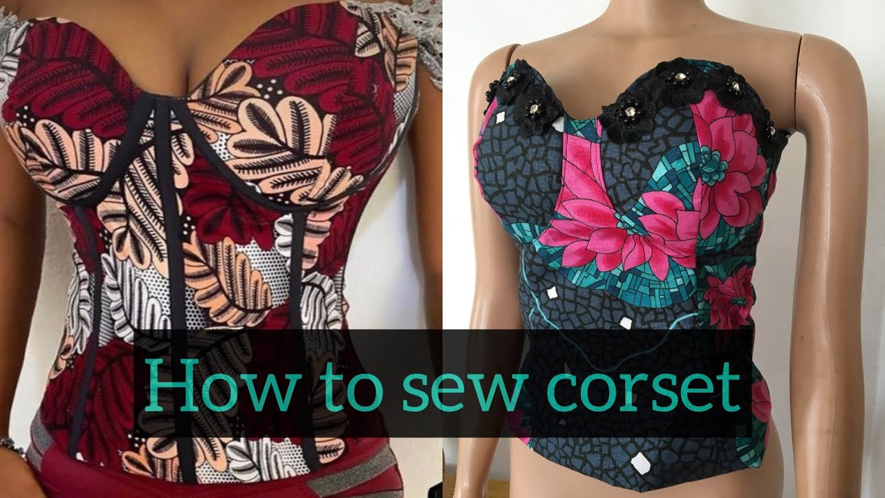 How To Sew Corset ( Easy to sew method) YouTube