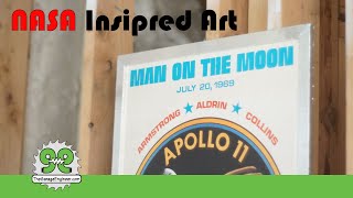 Space Theme Art Frame for NASA Apollo Mission Memorabilia - The Garage Engineer