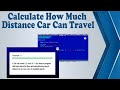 "Car distance calculator" using C   | calculate distance | C   Programming