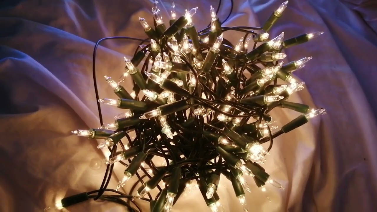 Incandescent and LED christmas lights YouTube