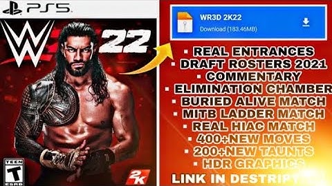WR3D 2K22 New Mod With Real Entrance| Commentary| Elimination Chamber|Download Link in Description |