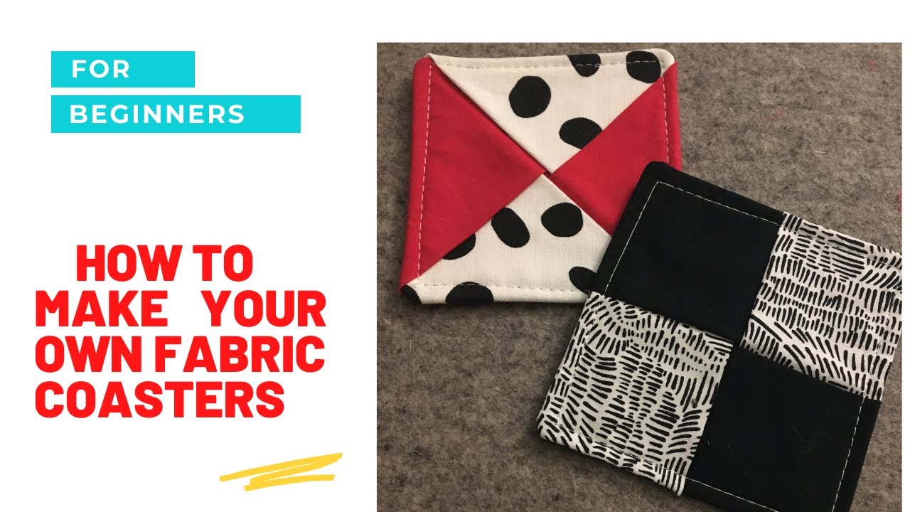 Beginners To Make Two Fabric Coasters. YouTube