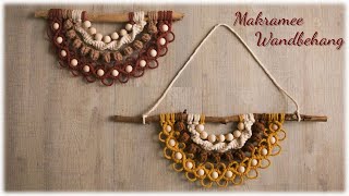 Makramee Wandbehang Halbkreis * DIY * Macrame Semicircle