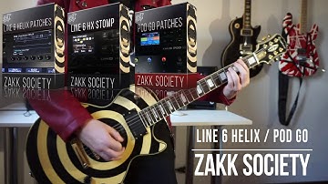 Line 6 Helix / HX Stomp / POD Go Patches | Zakk Society | Wylde - BLS Medley Demo