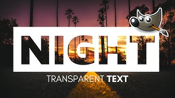 How to Create a Transparent text effect in gimp