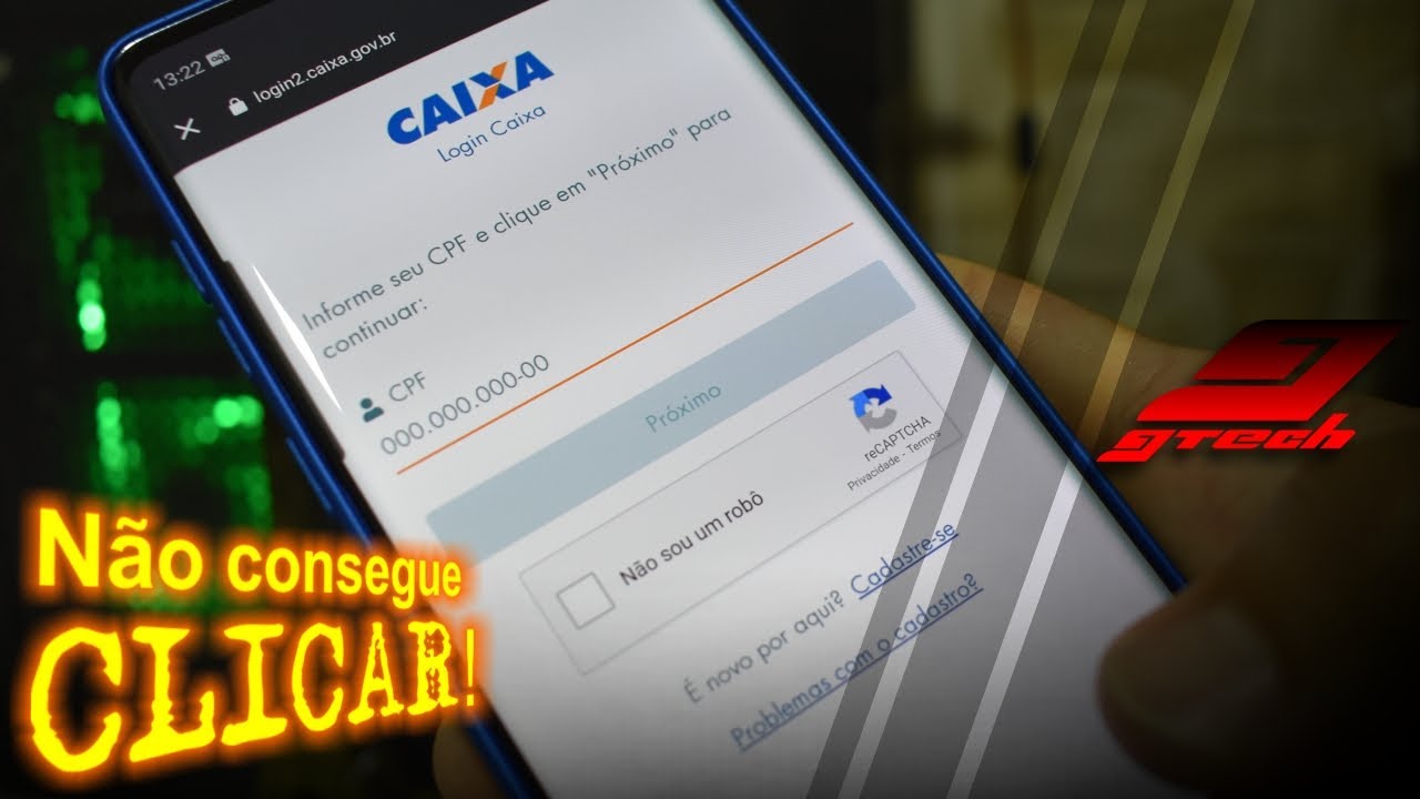 CAIXA TEM NÃO FUNCIONA (Não consigo clicar na tela de ...