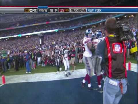 "David and Eliath" / Eli To Plaxico Game Winning TD (HD)