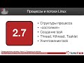 ОС #2-7. Процессы и потоки Linux
