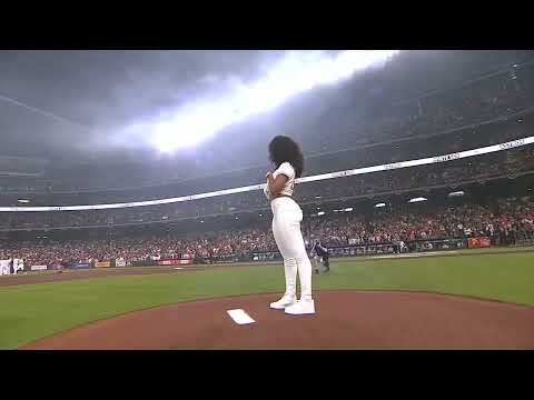 Megan Thee Stallion First Pitch Astros 2023