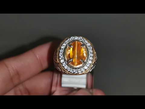 Di jual Batu Cincin Mata Kucing Silimanite Cat Eye Srilangka asli (Kode 1615) Kode Barang : 1615 Nam. 