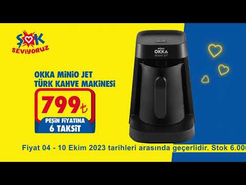 Arzum Okka Minio Jet Türk Kahve Makinesi hem ŞOK’ta hem Cepte ŞOK’ta!