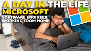 An Actual day in the life of a Microsoft Software Engineer working from Home ❤️ | Coding in FAANG!