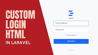 HOW TO INTEGRATE THE HTML TEMPLATE INTO THE LOGIN WITH LARAVEL