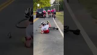 Driver reportedly faces charges, including assault, after allegedly striking a bicyclist #shorts