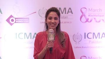 Masooma talking about Women  Day by ICMA Pakistan