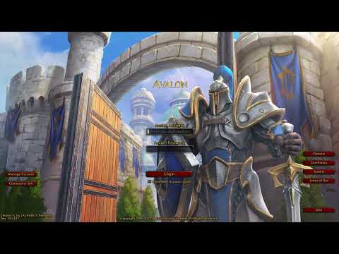 WoW Login screen - Warcraft 3 Reforged, Human RoC