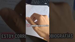 Corrigiendo trabajos de mis alumnos