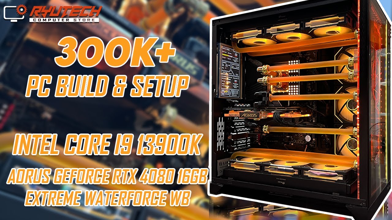 Extreme Water Cooled PC BUILD | Intel Core i9 13900k | AORUS RTX 4080 EXTREME WATERFORCE WB