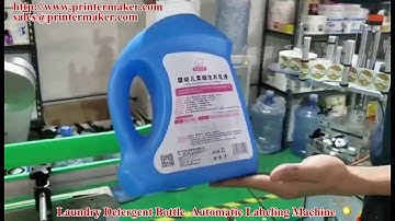 Laundry Detergent Bottles ，Shampoo Bottles Automatic Labeling Machine