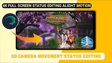 3D Trending Behind Object Status Video Editing | Radhe Krishna Alight Motion Full Screen Moving Edit