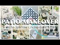 😲 EXTREME PATIO MAKEOVER | STENCILED RUG | PLANK WALL | WOOD SWING DIYS