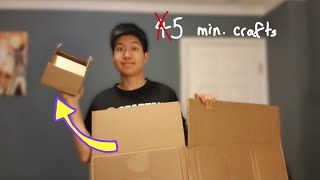 How to make small cardboard box out of bigger box (8x6x3.5)