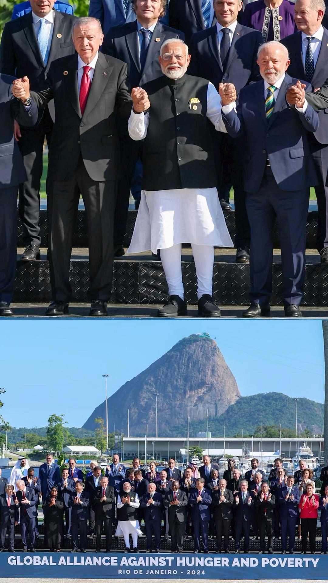 PM Modi attends engagements on the first day of G20 Summit in Rio De Janerio | #shorts