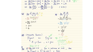 DSE M2 - F4 Ch04 Limit - Remark - Properties of Limit of Functions