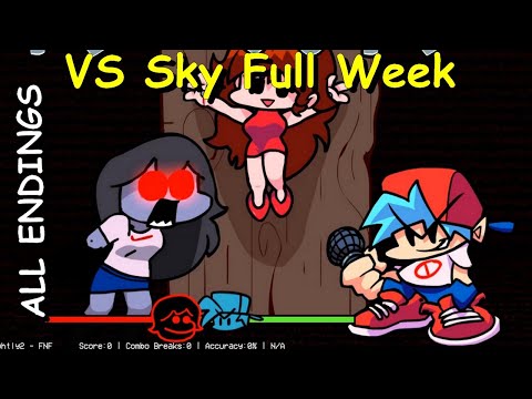 VS Sky Full Week [ALL ENDINGS / BOT] - Friday Night Funkin Mod