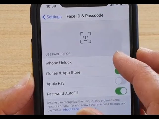 How to Enable / Disable iPhone Unlock With Face ID | iPhone 11 Pro