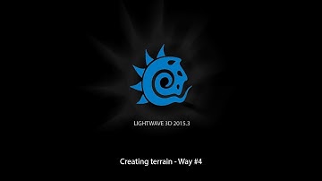 Lightwave 3D - Creating terrain - Way #4