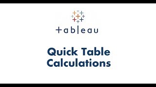Tableau Tutorial 48 | Quick Table Calculations in Tableau