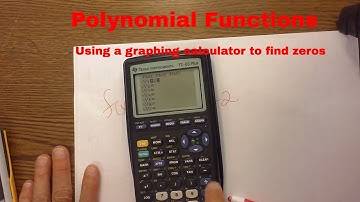 Pre-calculus-Polynomials- Using a graphing calculator to find zeros