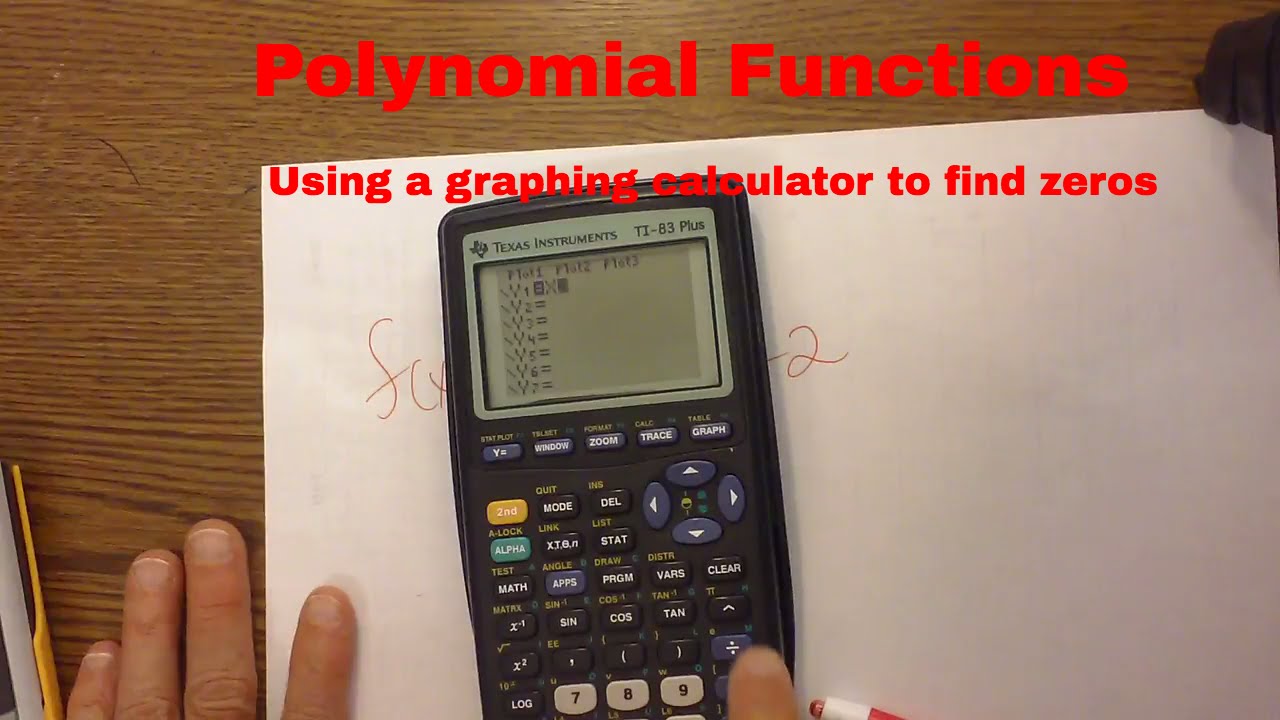 Ex Solve a Polynomial Equation Using a Graphing Calculator Approximate  Solutions  YouTube
