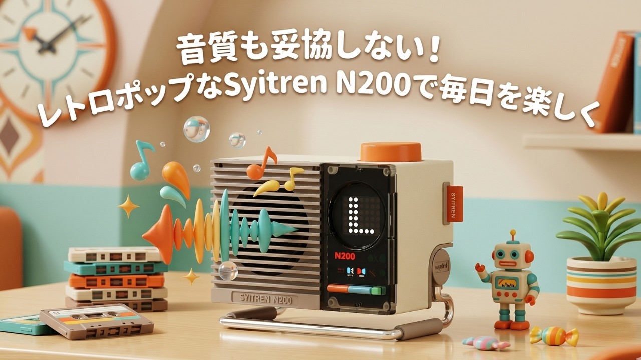 音質も妥協しない！レトロポップなSyitren N200で毎日を楽しく - YouTube
