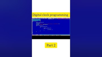 Digital Clock in C Programming part 2 /#sorts #digital #clock