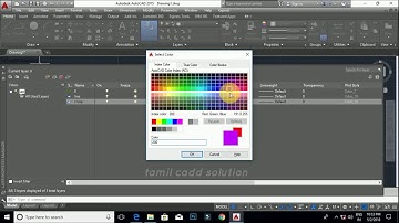How to Create Layer in Auto-cad No.1 --Tamil