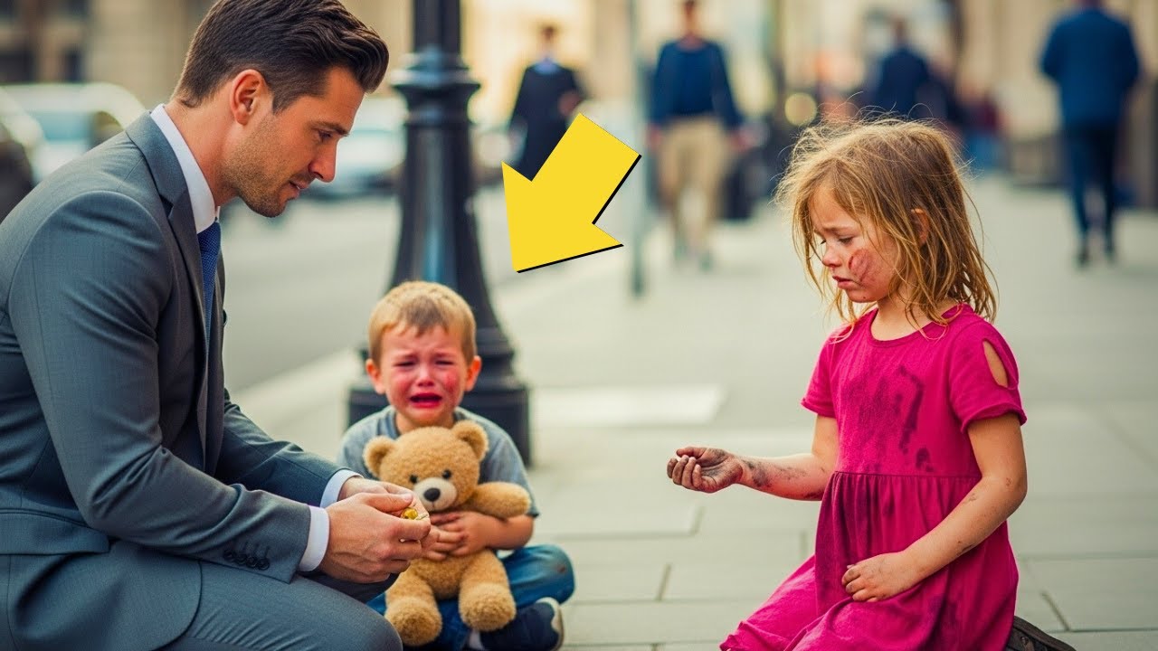 „Domnule… mâncarea era pentru frățiorul meu!” – iar fetița cerșetoare a primit ajutorul milionarului