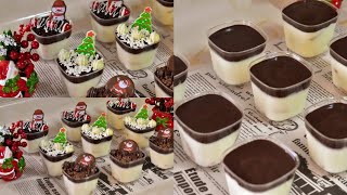 حلا كاسات بمكونات بسيطه وطعم شهي مع صلصة الشكولاته المميزه Cup sweets