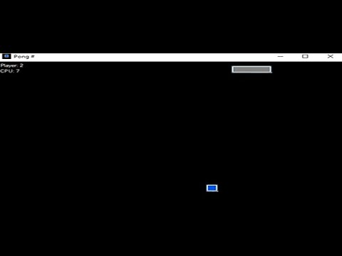 Simple Pong Game in C# with source code | Source Code & Projects