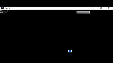 Simple Pong Game in C# with source code | Source Code & Projects
