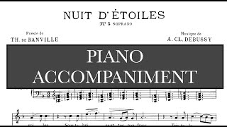 Nuit d'etoiles (C. Debussy) -  F Major Piano Accompaniment