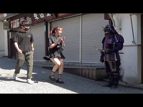 サムライマネキンドッキリ 京都　清水 /Samurai Mannequin Prank in Japan