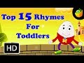 Top 15 Hit Songs For Toddlers | Collection Of Cartoon/Animated English Nursery Rhymes For Kids