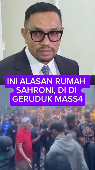 THIS IS THE REASON SAHRONI'S HOUSE WAS STORMED BY THE MASS #sahroni #dprri #shorts