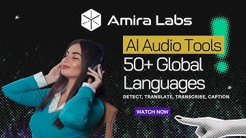 Amira Labs LIVE AI Multi-Language Translation, Transcription and Captioning • Broadcast + M&E