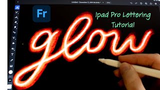 Glowing Letter Tutorial; Adobe Fresco on iPad Pro screenshot 3