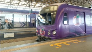 LRT-2 TS #3 MX3 leaving Anonas station (10/17/23)