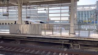 JR東海 京都駅  N700A同士のぞみ博多行き発車とのぞみ東京行き到着