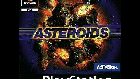 Asteroids - Sony Playstation 1 (PS1) Intro & Gameplay
